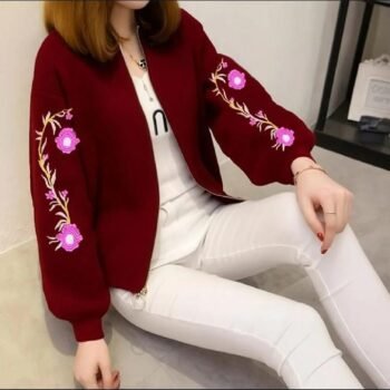 Women's Stitched Fleece Zipper Jacket