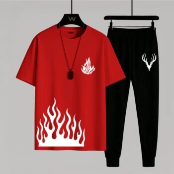 Printed T shirt Trouser Tracksuit
